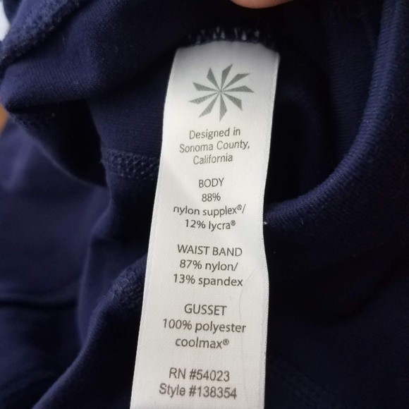 Athleta Size Small Skinny Up Leggings Activewear Pants Blue Stretch 138354 - Picture 6 of 7